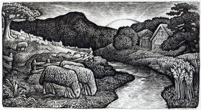 The Sheep of His Pasture, c.1828, from an Edition of 350 Prints Published for the Album 